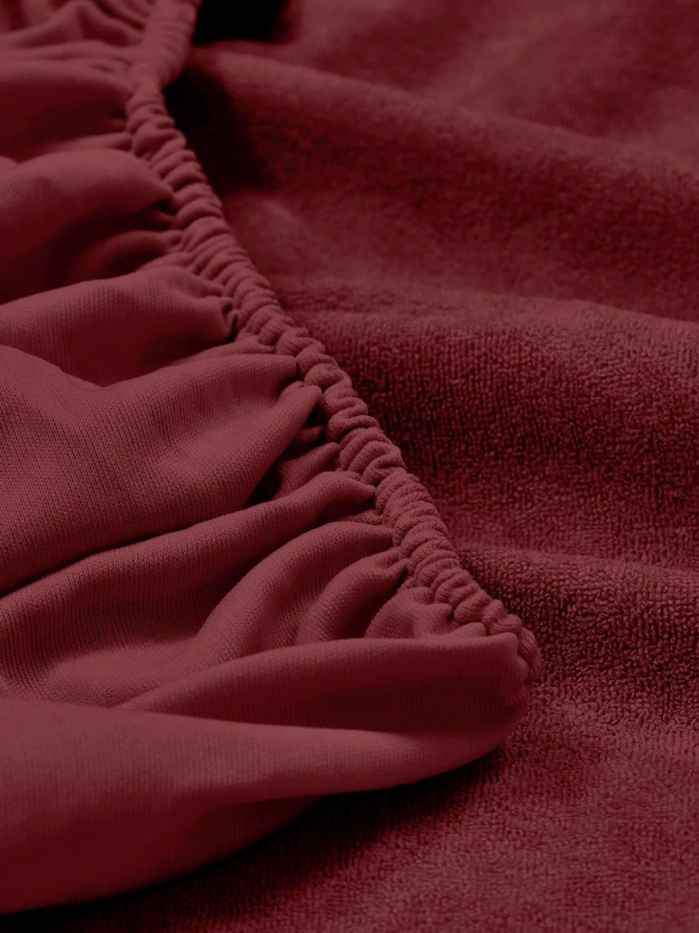 Home Ecstasy 100% Cotton Mattres Protector | 200GSM | Maroon