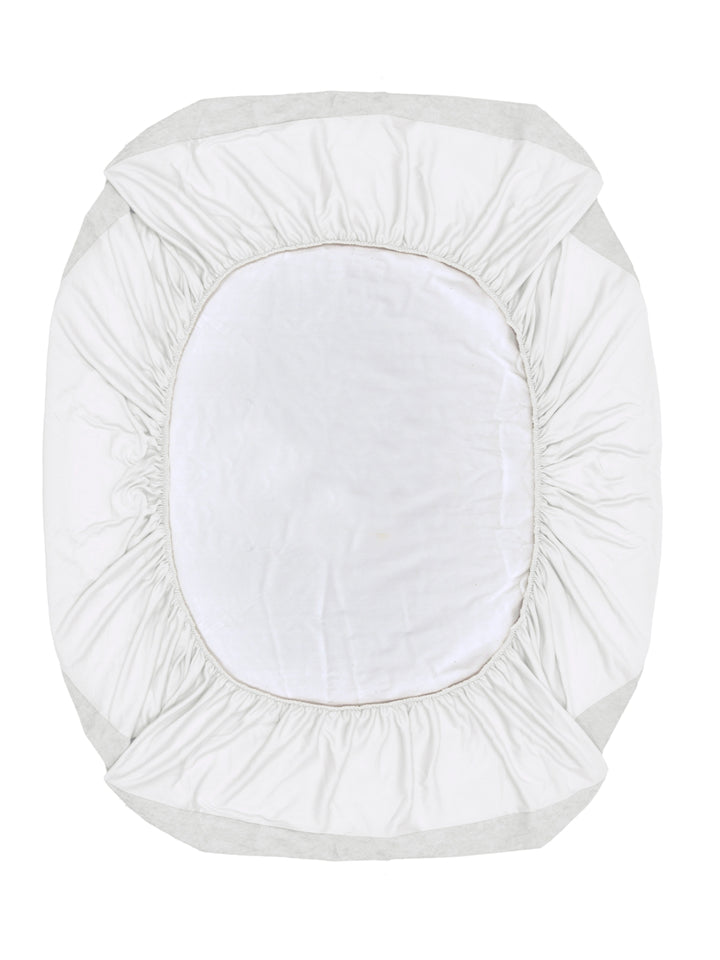 Home Ecstasy 100% Cotton Mattres Protector | 200GSM | White