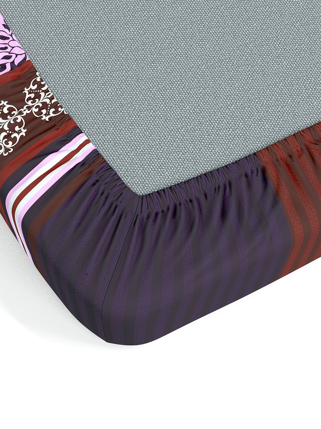 My Room 100% Cotton Ethnic Bedsheet Set | 140 TC | Purple