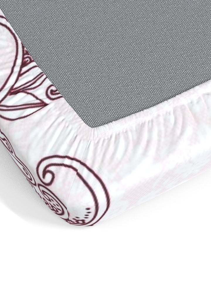 My Room 100% Cotton Floral Bedsheet Set | 140 TC | Light Pink