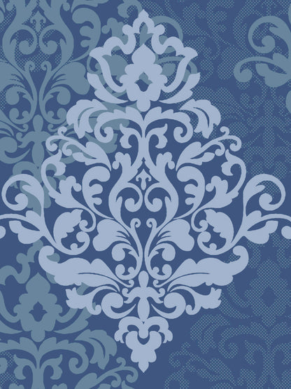 My Room 100% Cotton Ethnic Bedsheet Set | 140 TC | Navy Blue