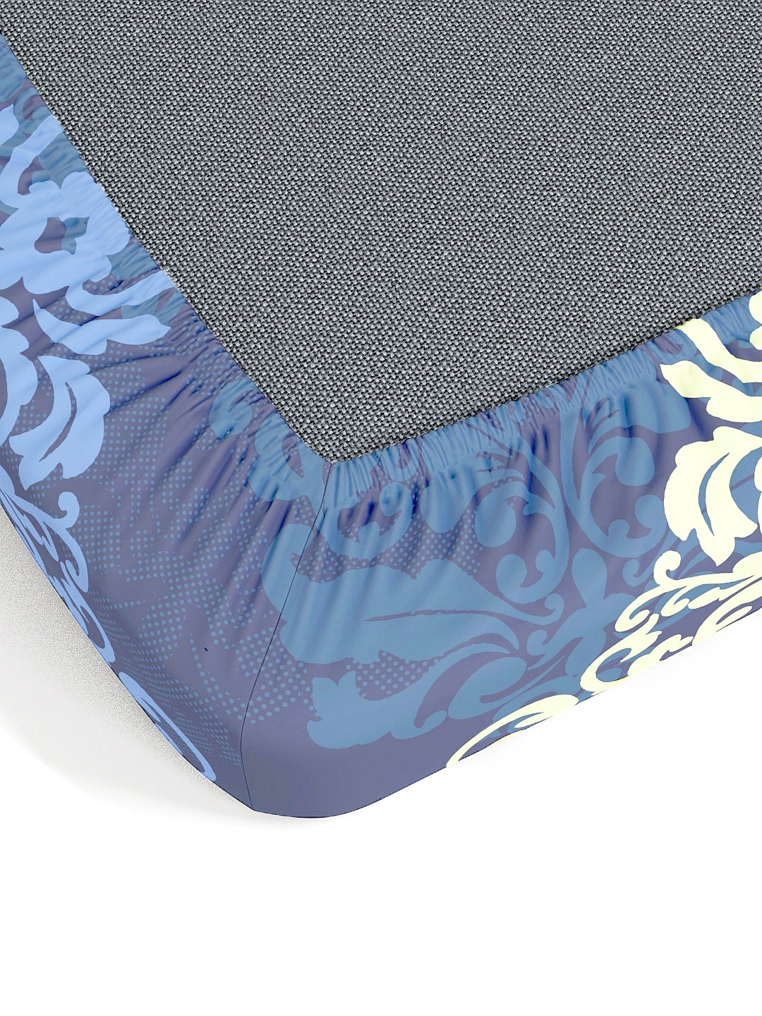 My Room 100% Cotton Ethnic Bedsheet Set | 140 TC | Navy Blue