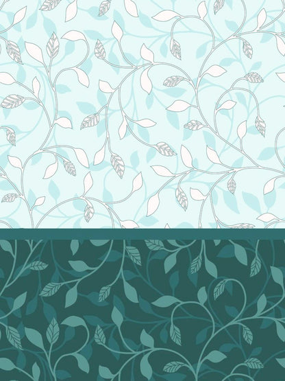 My Room 100% Cotton Floral Bedsheet Set | 140 TC | Teal Green