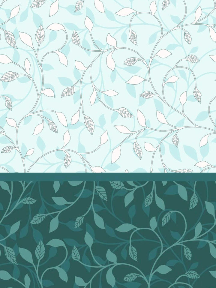 My Room 100% Cotton Floral Bedsheet Set | 140 TC | Teal Green