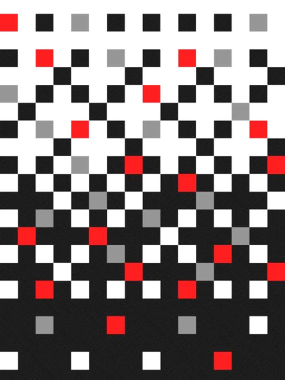 My Room 100% Cotton Geometri Bedsheet Set | 140 TC | Black