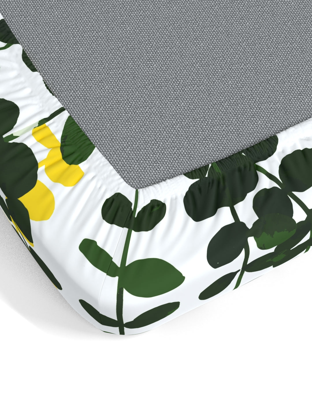 My Room 100% Cotton Floral Bedsheet Set | 140 TC | Yellow