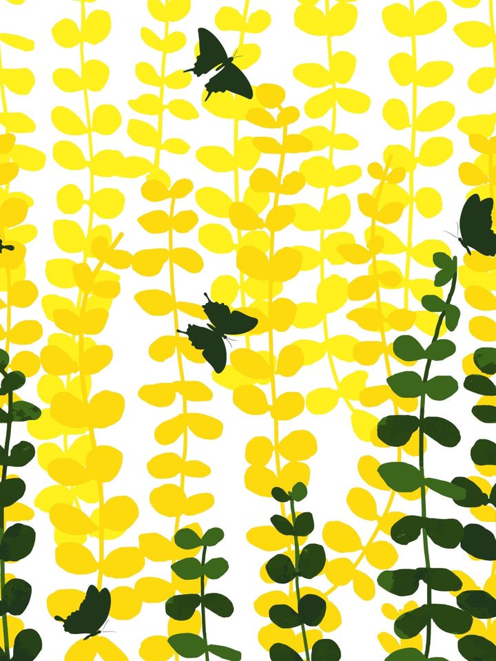 My Room 100% Cotton Floral Bedsheet Set | 140 TC | Yellow