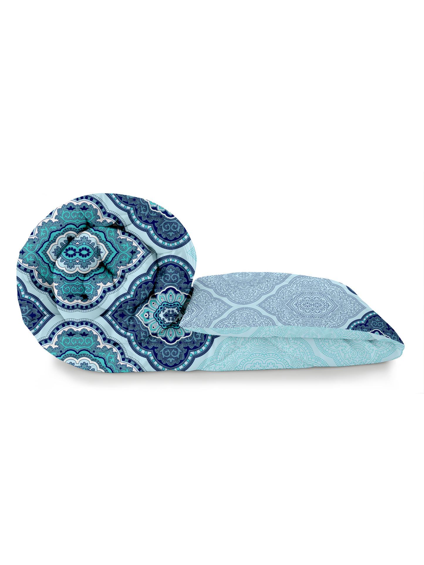 Home Ecstasy 100% Cotton 150 TC Floral Quilt - Colour: Blue