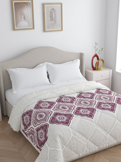 Home Ecstasy 100% Cotton 150 TC Ethnic Quilt - Colour: Purple