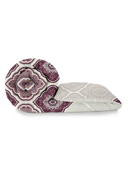 Home Ecstasy 100% Cotton 150 TC Ethnic Quilt - Colour: Purple