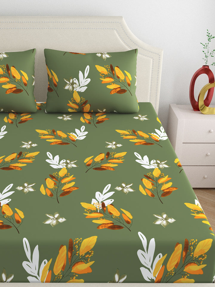 Dreamscape 100% Cotton 180TC Floral Bedsheet Set
