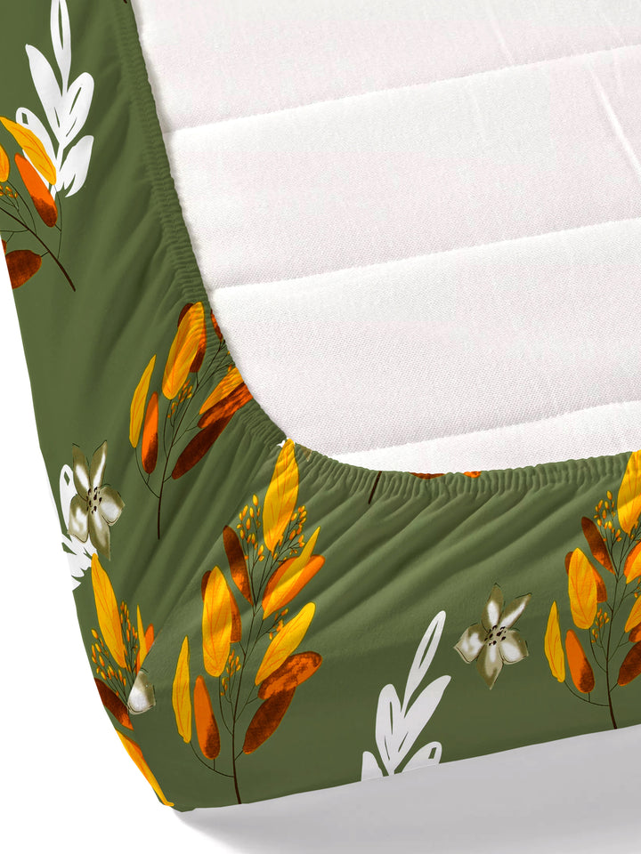 Dreamscape 100% Cotton 180TC Floral Bedsheet Set