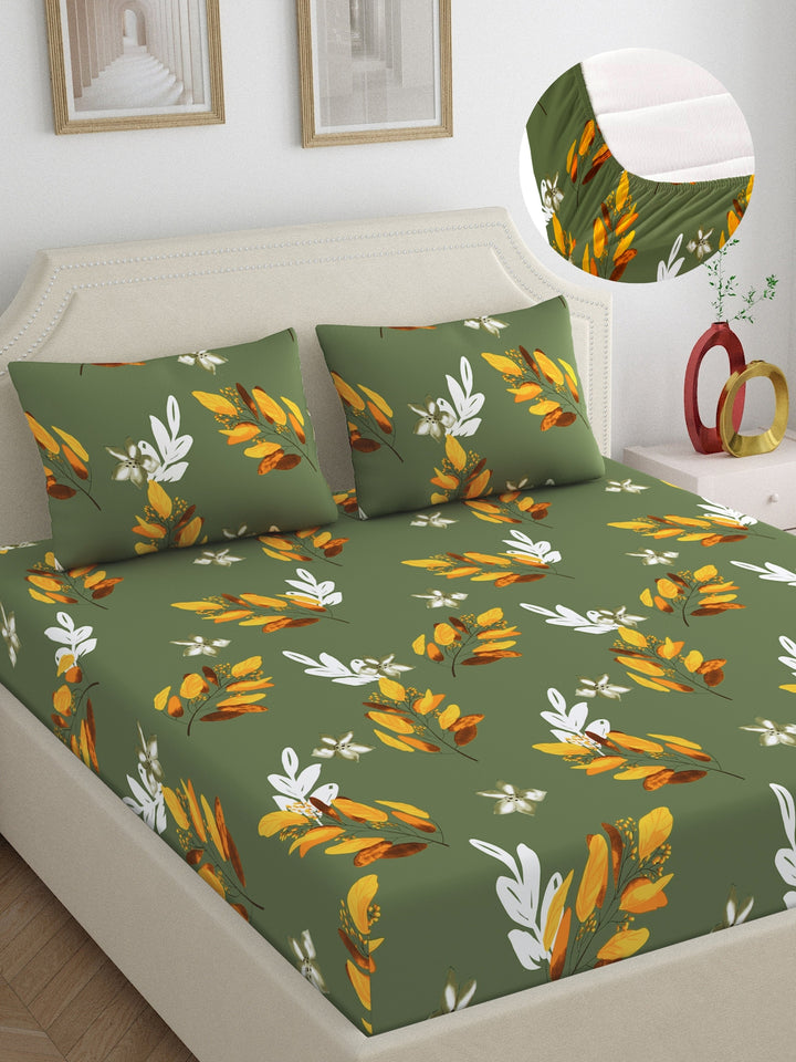 Dreamscape 100% Cotton 180TC Floral Bedsheet Set