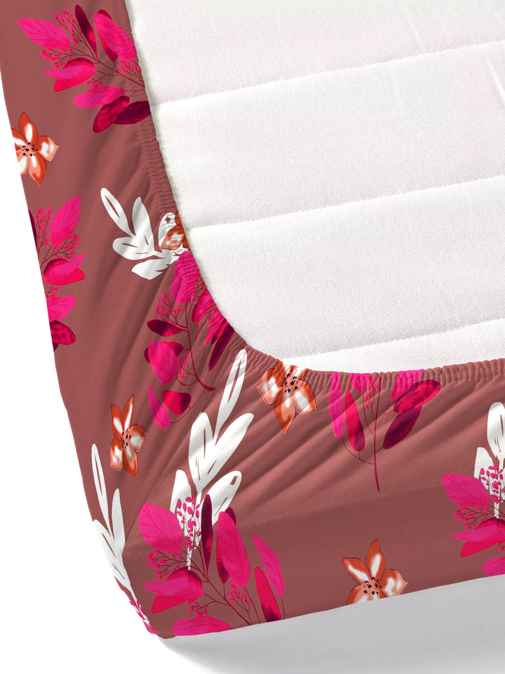 Dreamscape 100% Cotton 180TC Floral Bedsheet Set