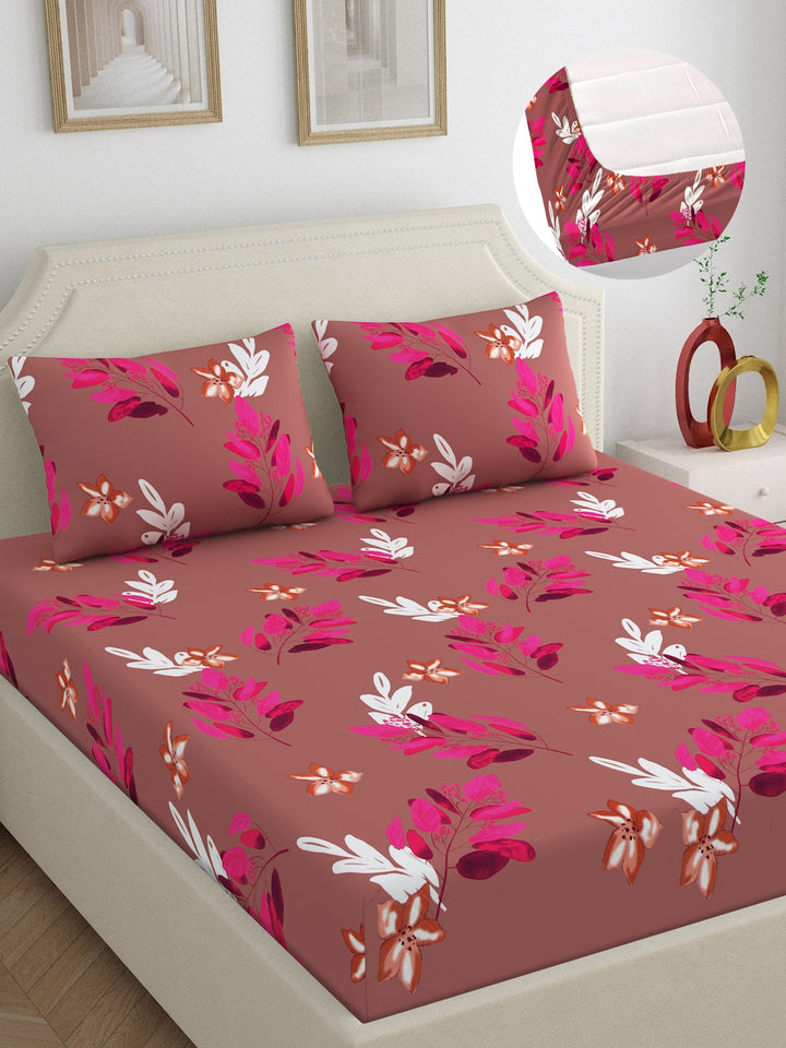 Dreamscape 100% Cotton 180TC Floral Bedsheet Set