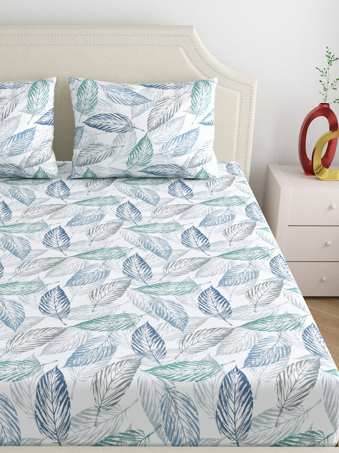 Dreamscape 100% Cotton 180TC Floral Bedsheet Set