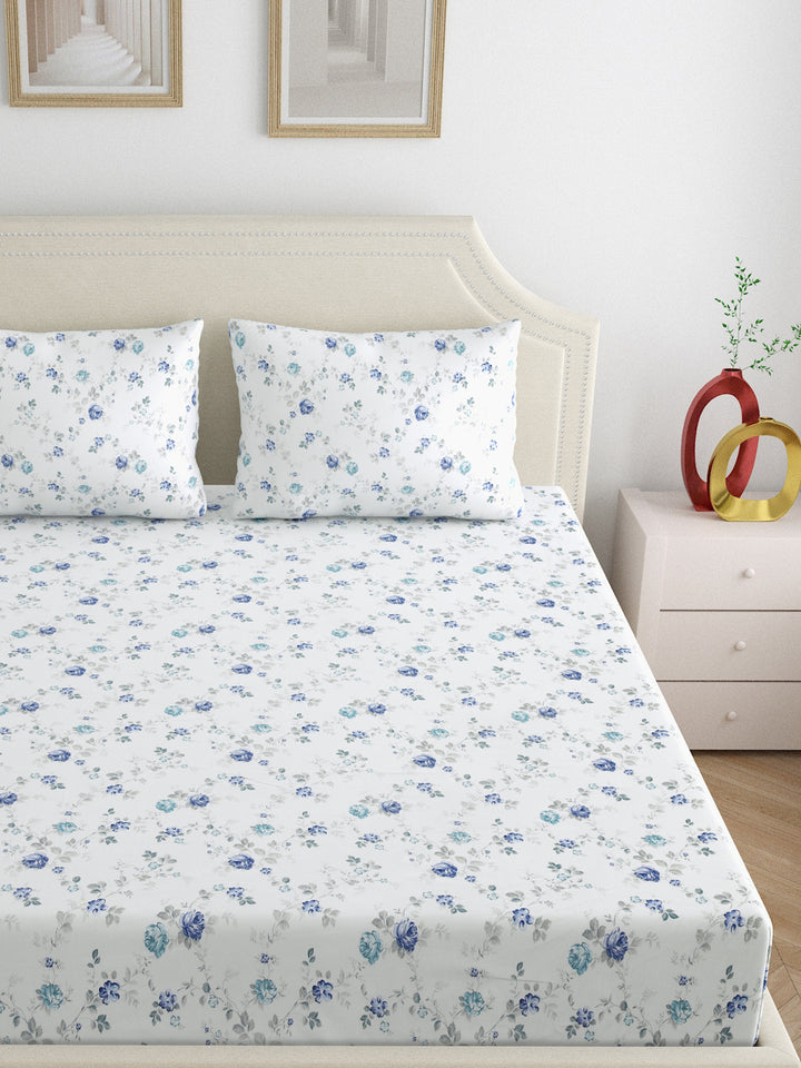 Dreamscape 100% Cotton 300TC Floral Bedsheet Set
