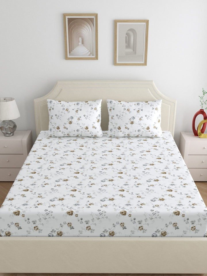 Dreamscape 100% Cotton 300TC Floral Bedsheet Set