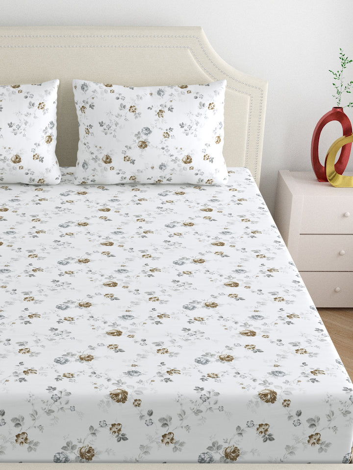Dreamscape 100% Cotton 300TC Floral Bedsheet Set