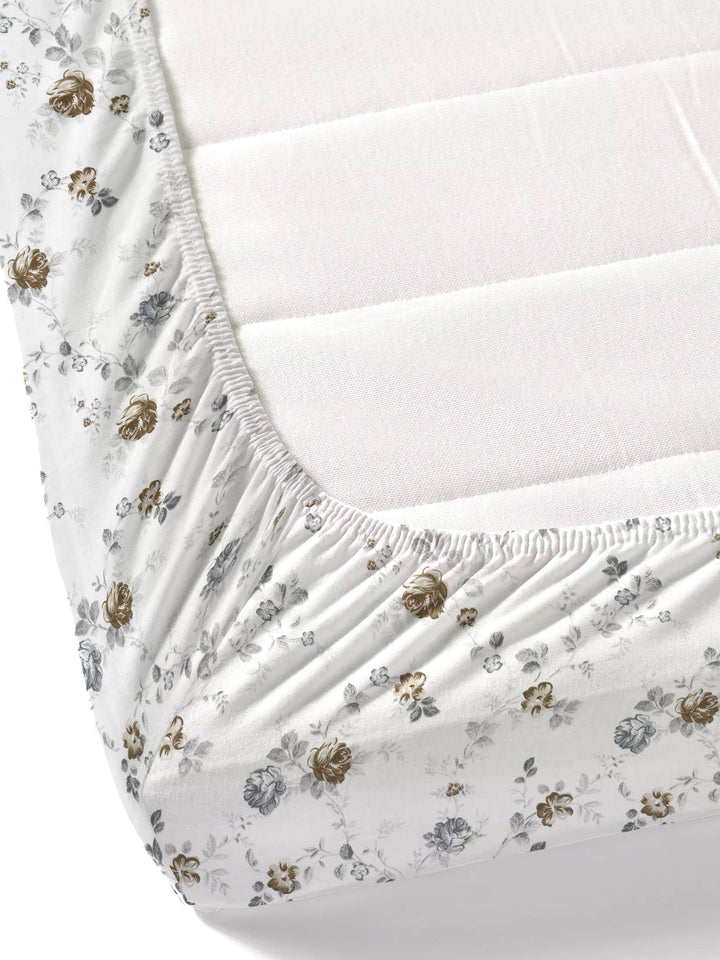 Dreamscape 100% Cotton Floral Bedsheet Set | 300 TC | Green