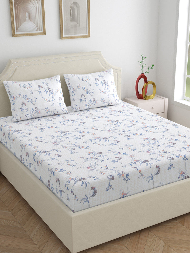 Dreamscape 100% Cotton 250TC Floral Bedsheet Set
