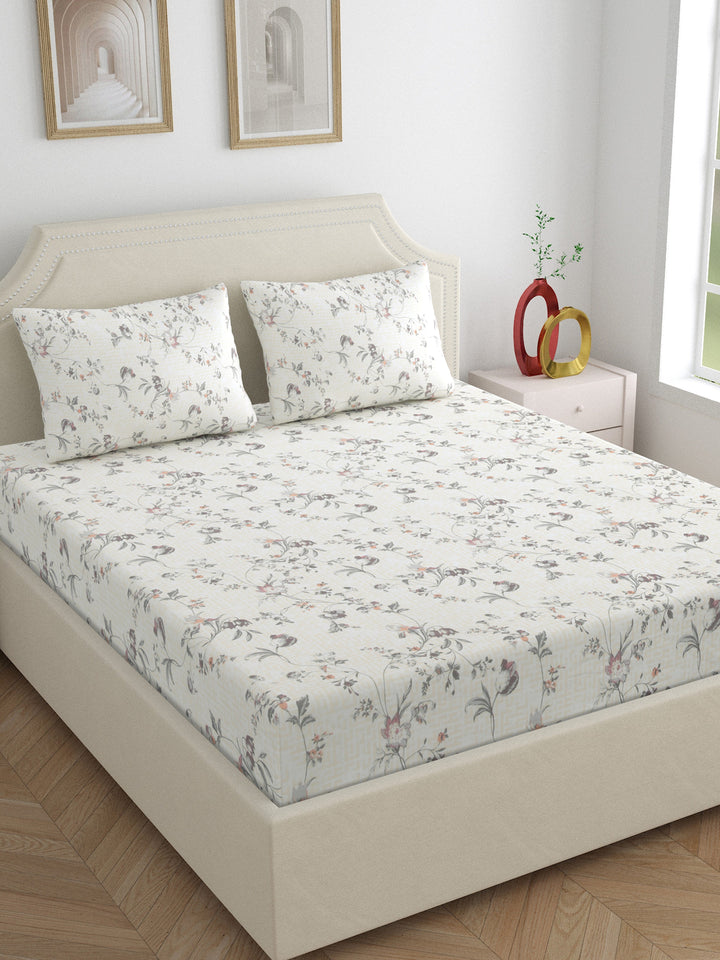 Dreamscape 100% Cotton 250TC Floral Bedsheet Set