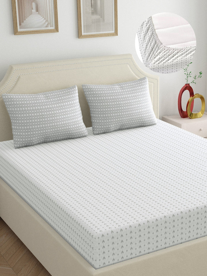 Dreamscape 100% Cotton 250TC Abstract Bedsheet Set