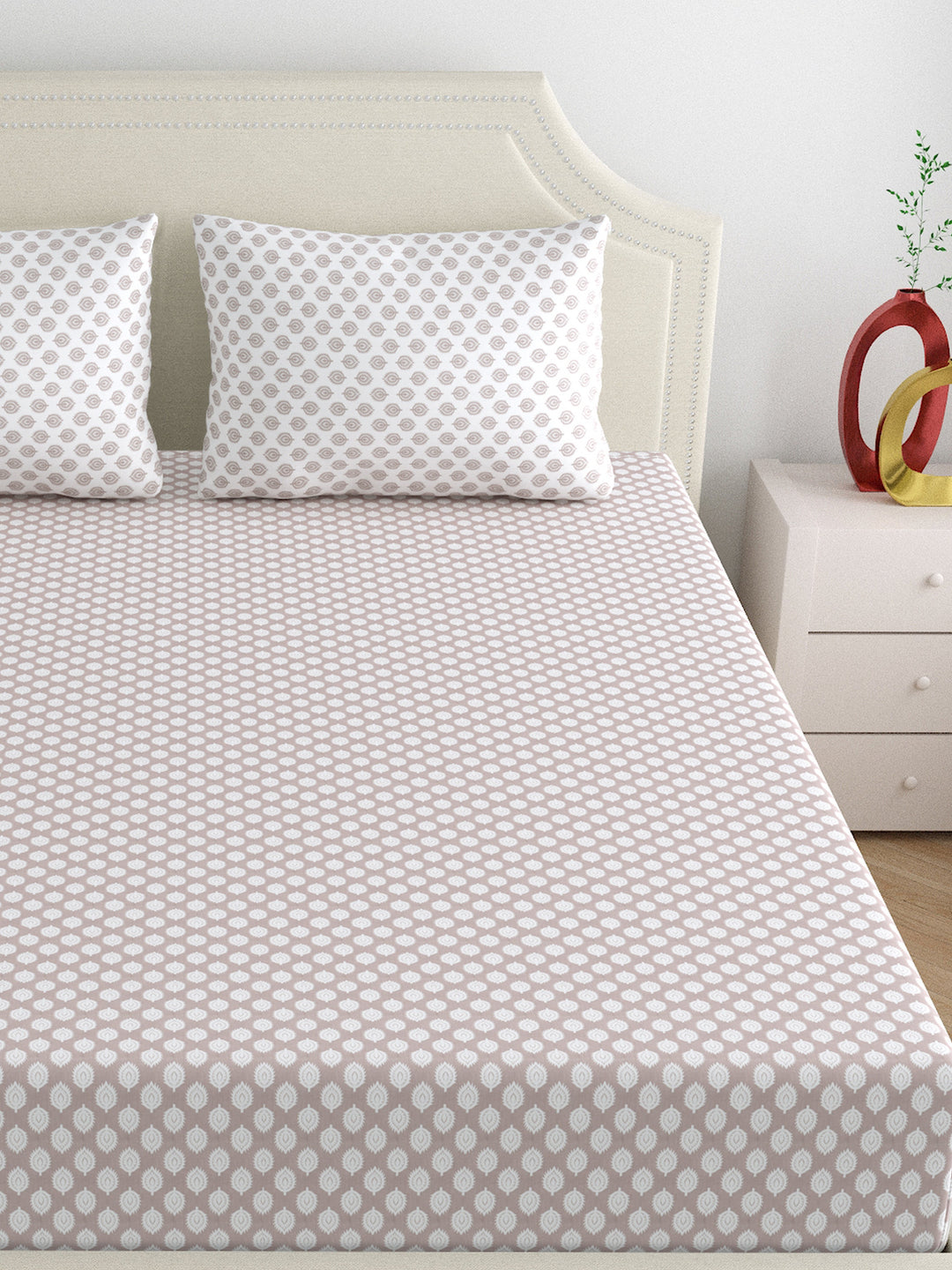 Dreamscape 100% Cotton 250TC Abstract Bedsheet Set