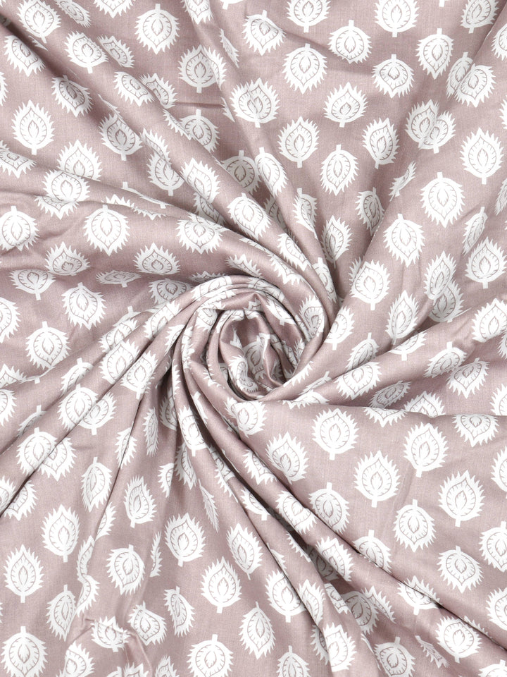 Dreamscape 100% Cotton Abstract Bedsheet Set | 250 TC | Brown