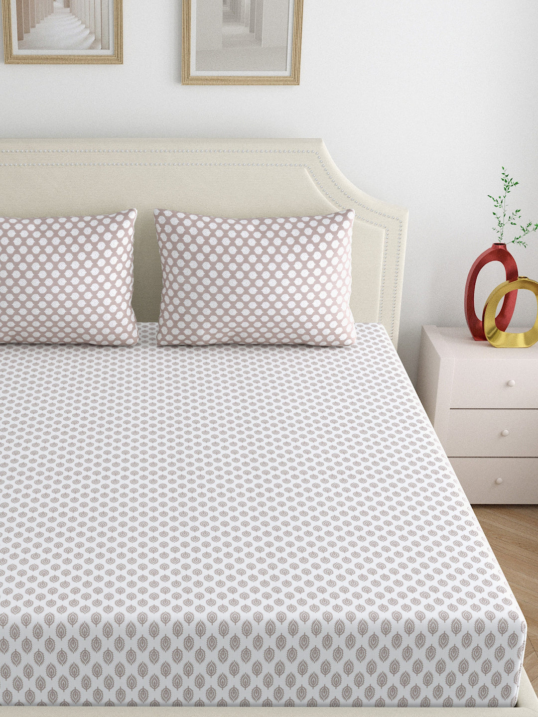 Dreamscape 100% Cotton 250TC Abstract Bedsheet Set
