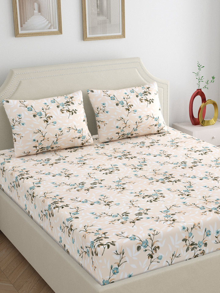 Dreamscape 100% Cotton 200TC Floral Bedsheet Set