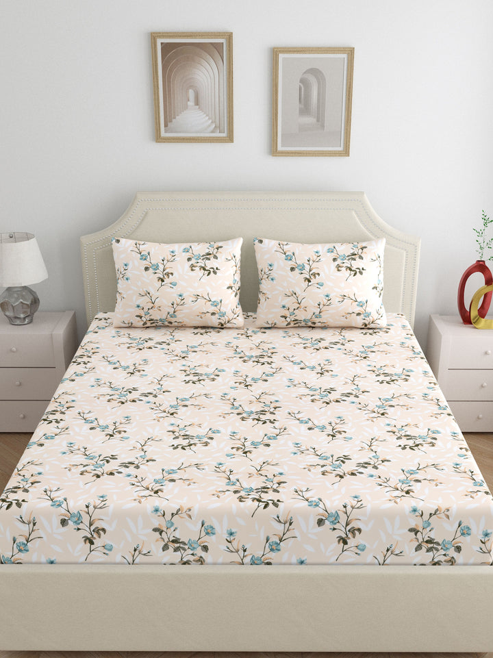 Dreamscape 100% Cotton 200TC Floral Bedsheet Set