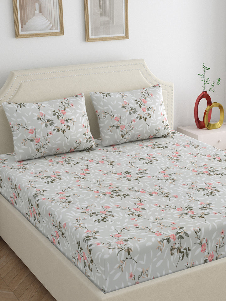 Dreamscape 100% Cotton 200TC Floral Bedsheet Set