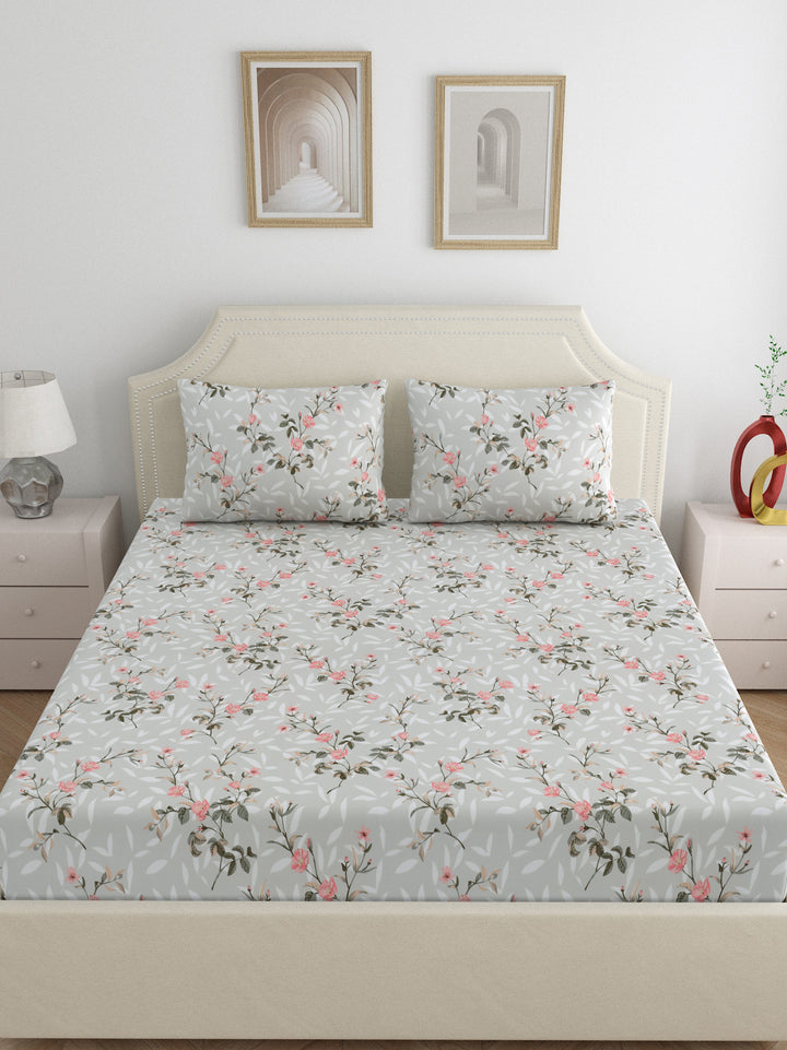 Dreamscape 100% Cotton 200TC Floral Bedsheet Set