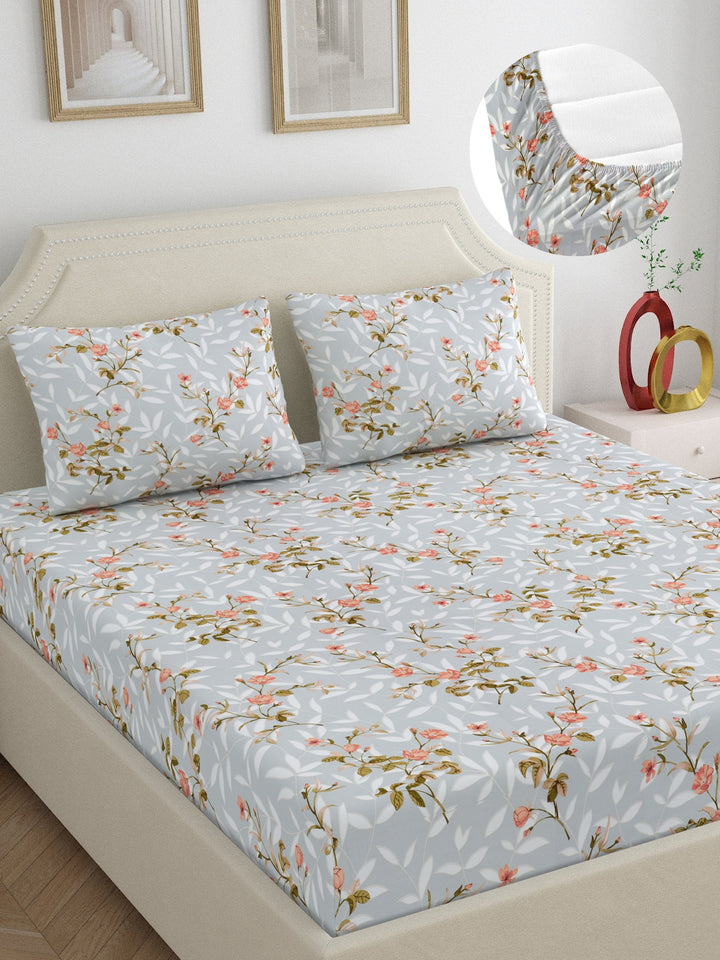 Dreamscape 100% Cotton 200TC Floral Bedsheet Set