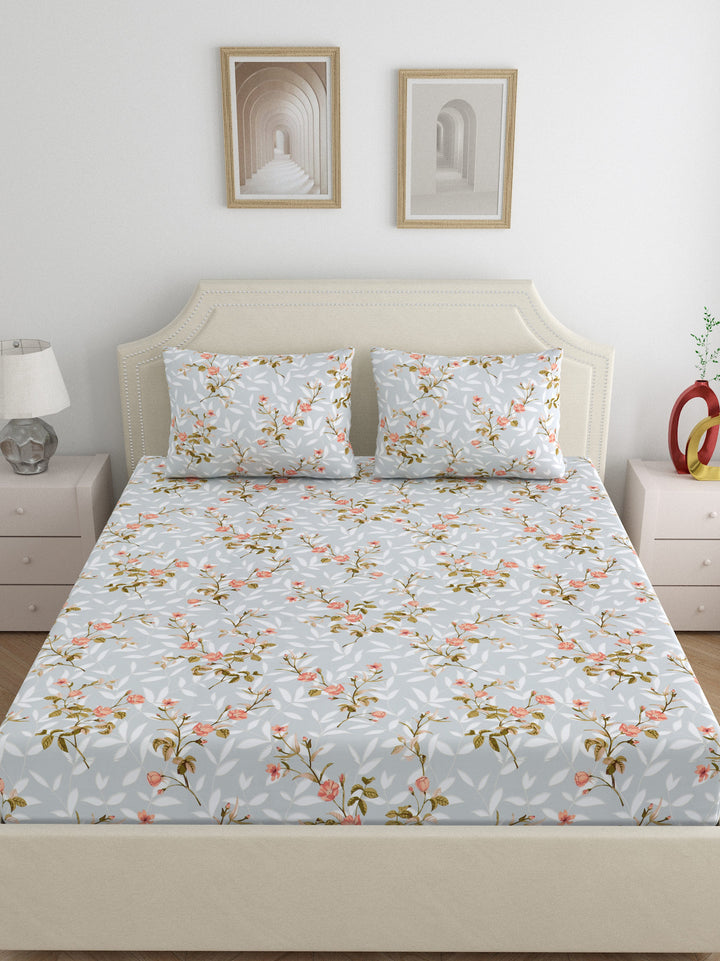Dreamscape 100% Cotton 200TC Floral Bedsheet Set