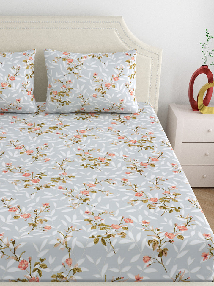 Dreamscape 100% Cotton 200TC Floral Bedsheet Set