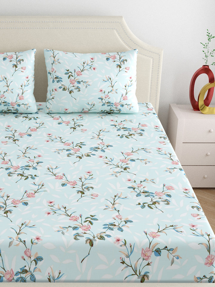Dreamscape 100% Cotton 200TC Floral Bedsheet Set