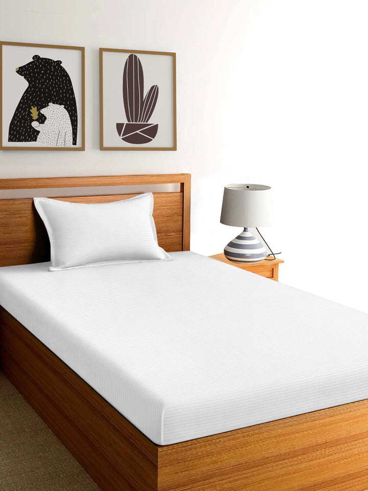 Dreamscape 100% Cotton Stripe Bedsheet Set