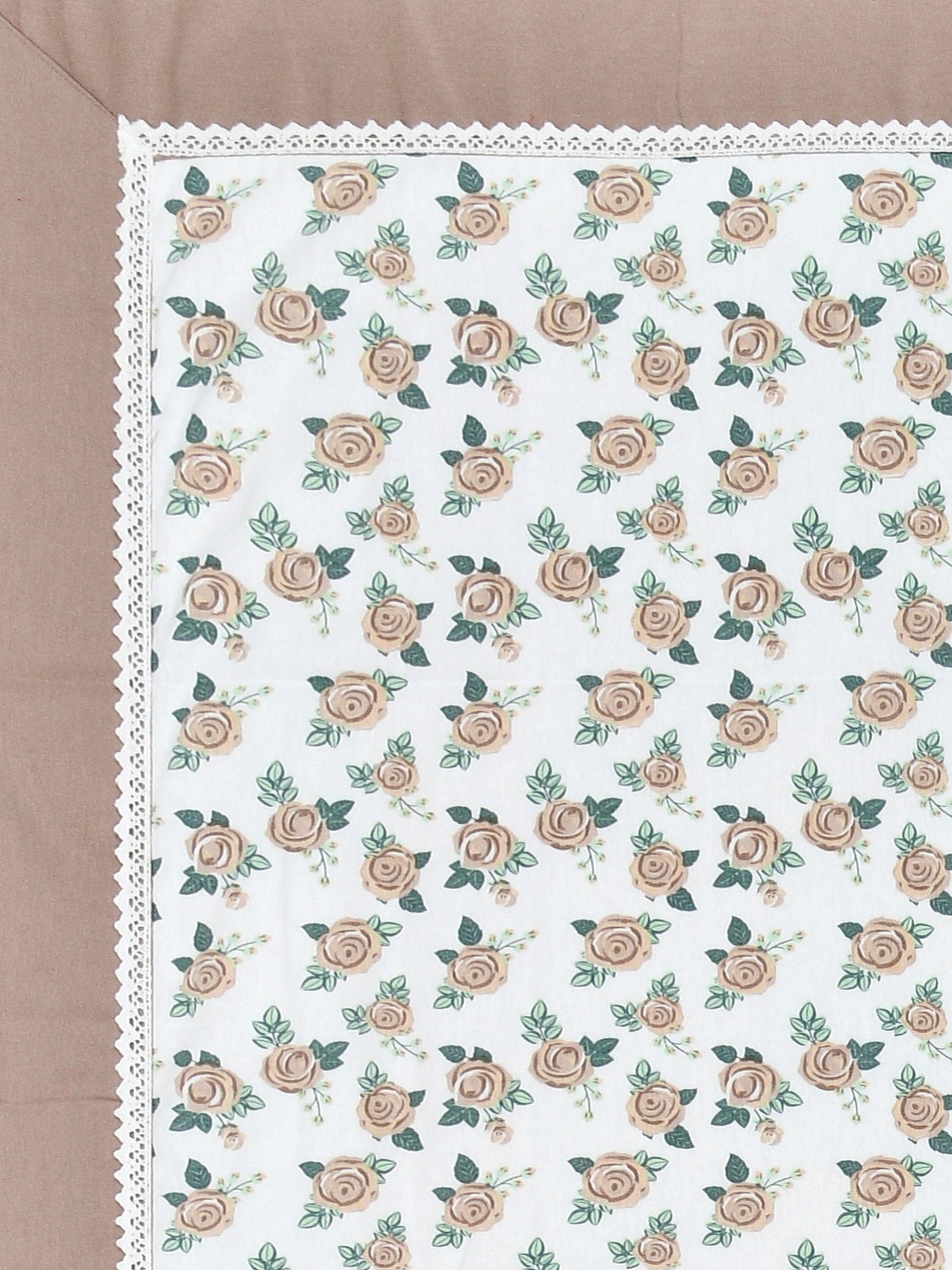 Home Ecstasy 100% Cotton 150 GSM TC Floral Large Table Cover