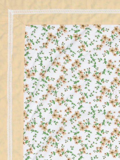 Home Ecstasy 100% Cotton 150 GSM TC Floral Large Table Cover