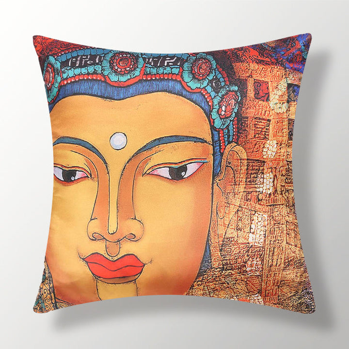 Dreamscape 100% Polyester Printed Multi Cushion Cover 16"x16" (Set of 2)