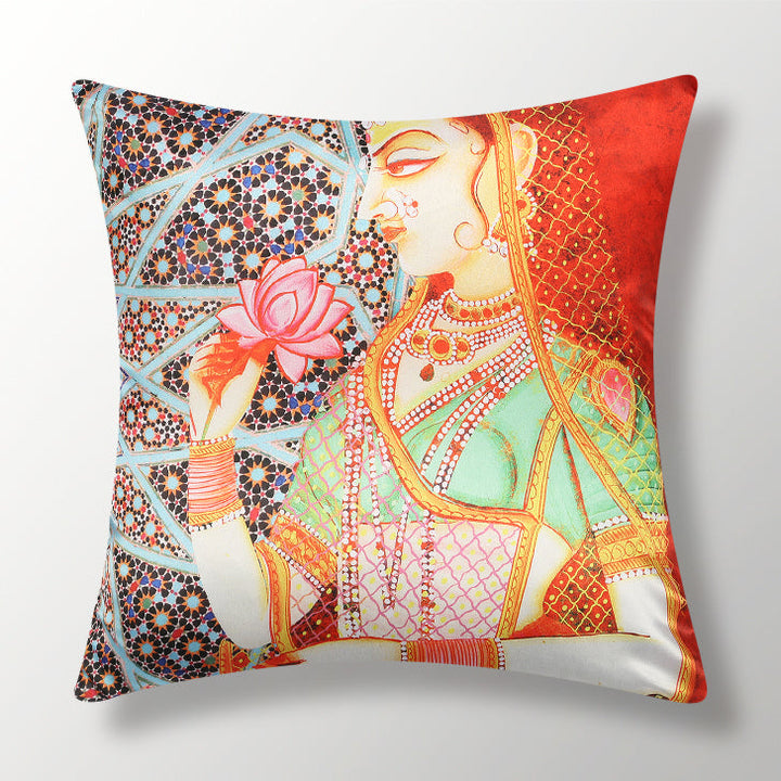 Dreamscape 100% Polyester Printed Multi Cushion Cover 16"x16" (Set of 2)